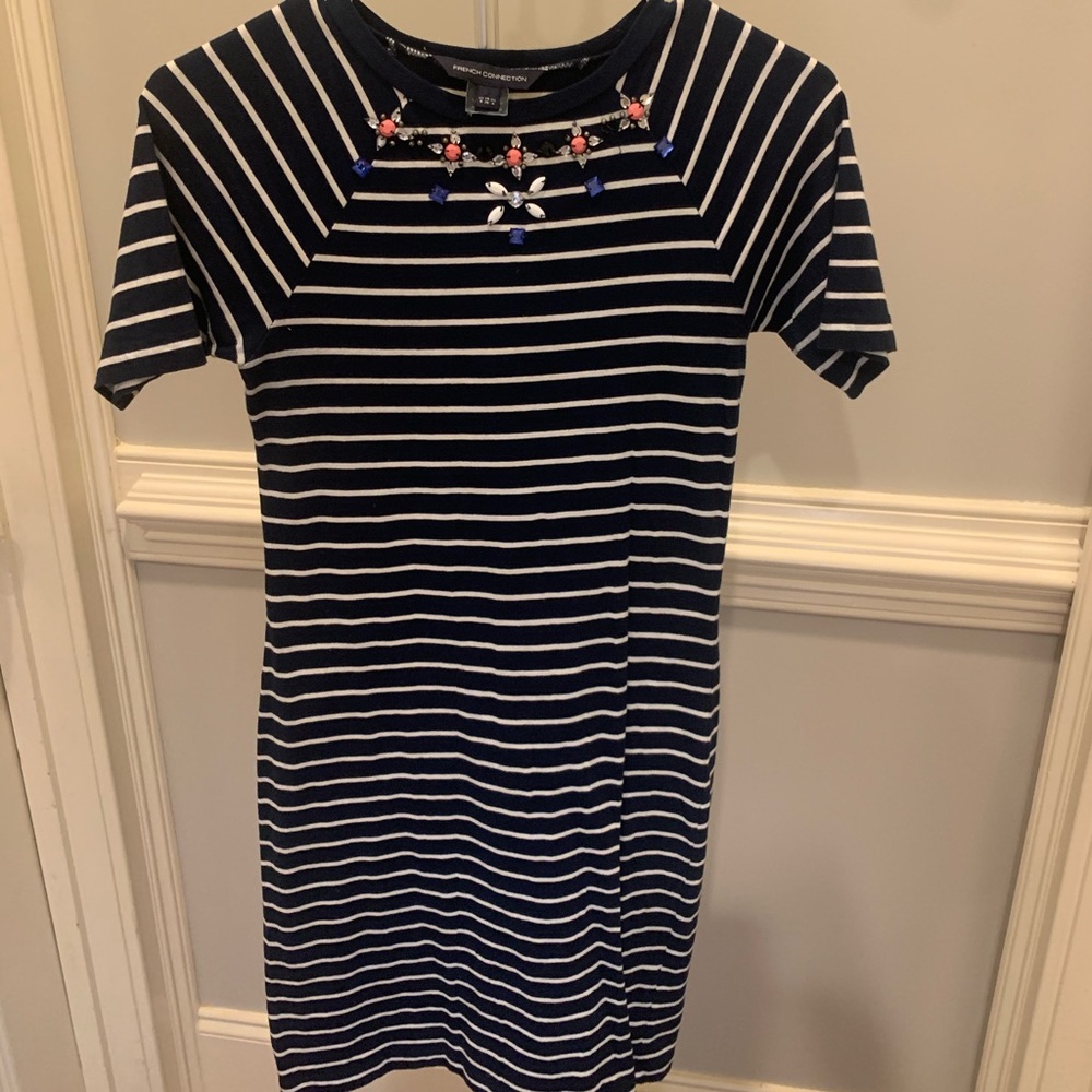 Striped French collection dress